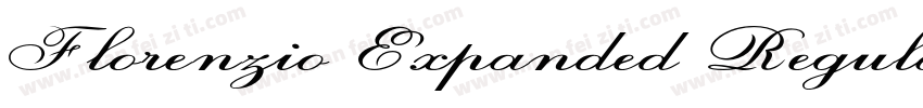 Florenzio Expanded Regular字体转换
